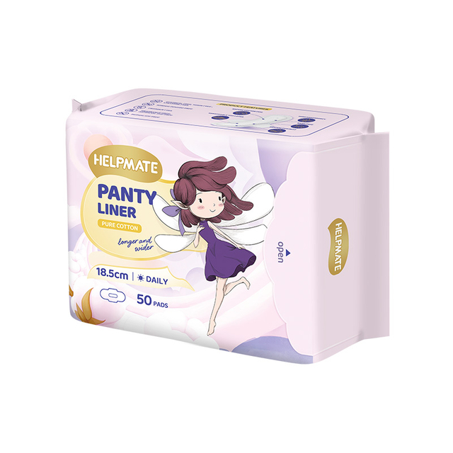 فوط صحية قطنية فائقة الصغر مقاس 185 مم للحماية من الضوء (50 قطعة)