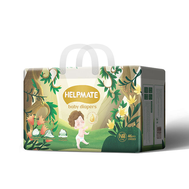 حفاضات أطفال فائقة الامتصاص مقاس NB، مقاومة للتسرب ومريحة