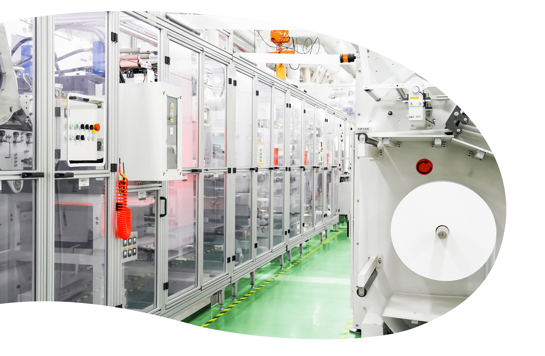 خط تصنيع حفاضات الأطفال Helpmate عالي السرعة